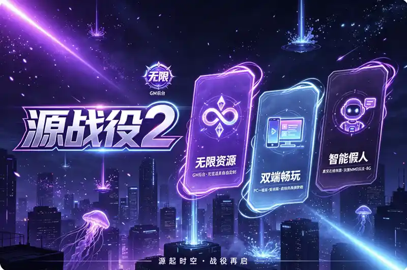 仙侠MMORPG手游源战役2单机版｜GM后台无限元宝资源+安卓仙侠端