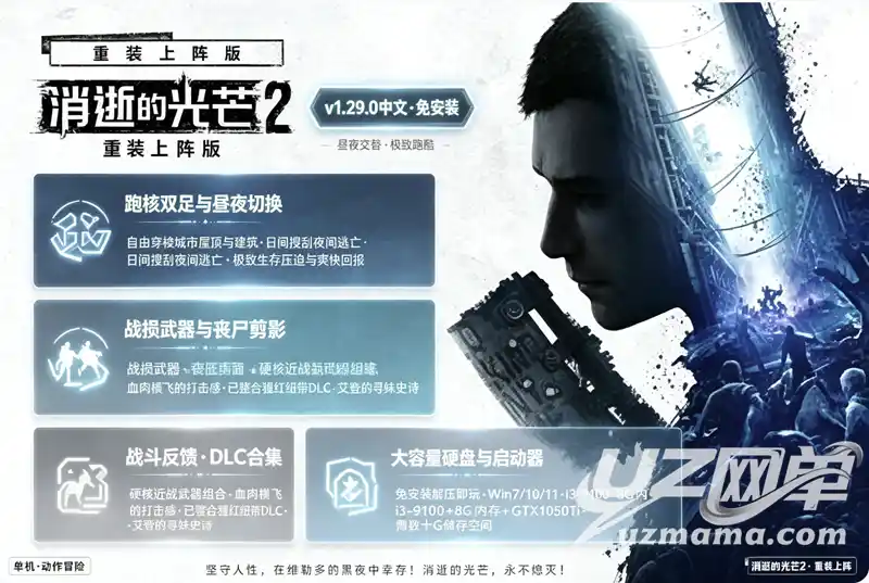 《消逝的光芒2：重装上阵版》v1.29.0 官方中文版：末日跑酷生存史诗，人类最后的堡垒等你守护