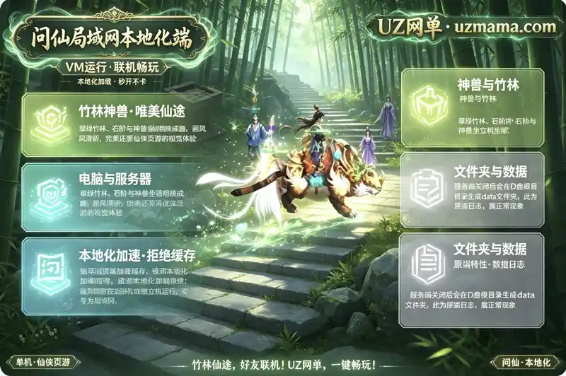 《问仙》页游局域网本地化客户端版：联机专用，告别浏览器缓存卡顿