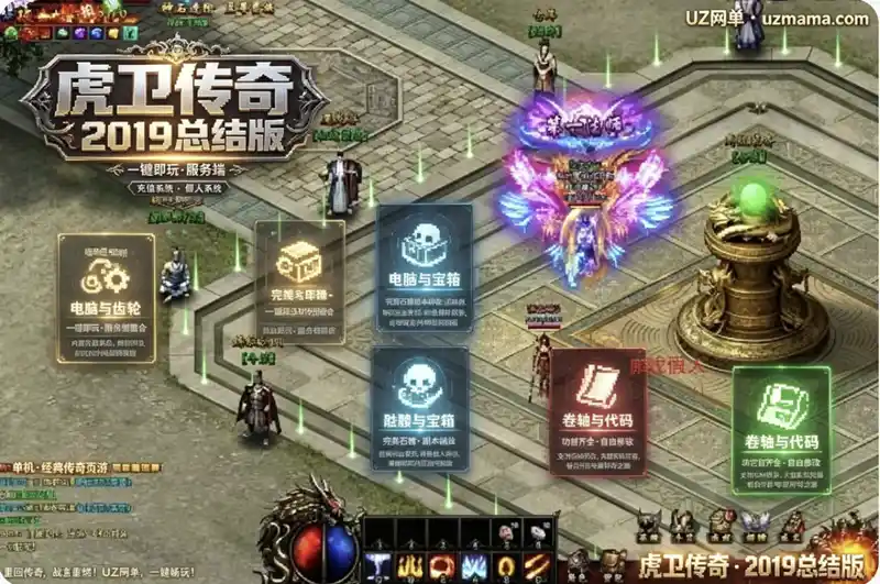 《虎卫传奇》热血虎卫2019总结版一键端：石猪副本+假人系统，充值架设修改外网教程全配套